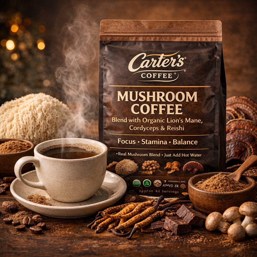 Coffee with Mushrooms Medium Roast